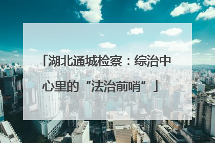 湖北通城检察：综治中心里的“法治前哨”