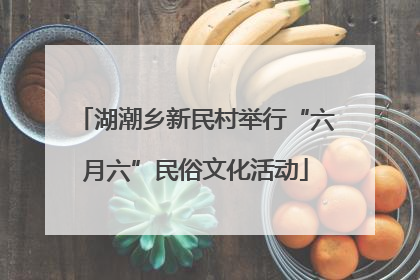 湖潮乡新民村举行“六月六”民俗文化活动