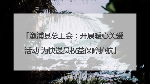 溆浦县总工会：开展暖心关爱活动 为快递员权益保障护航