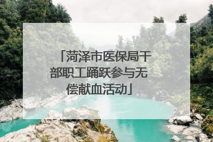 菏泽市医保局干部职工踊跃参与无偿献血活动