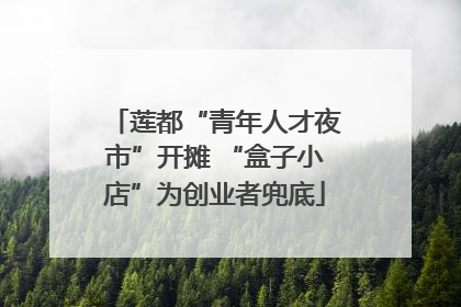 莲都“青年人才夜市”开摊 “盒子小店”为创业者兜底