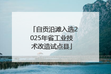 自贡沿滩入选2025年省工业技术改造试点县