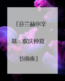 芬兰赫尔辛基：欢庆仲夏节前夜