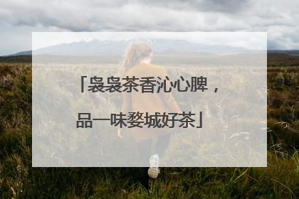 袅袅茶香沁心脾，品一味婺城好茶