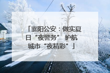 襄阳公安：做实夏日“夜警务” 护航城市“夜精彩”