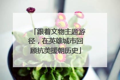 跟着文物主题游径，在英雄城市回顾抗美援朝历史