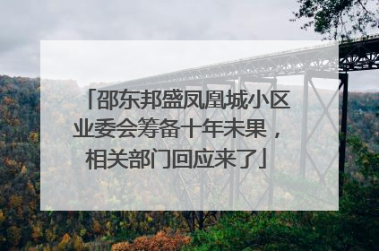 邵东邦盛凤凰城小区业委会筹备十年未果，相关部门回应来了