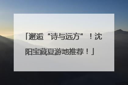 邂逅“诗与远方”！沈阳宝藏夏游地推荐！