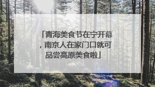 青海美食节在宁开幕，南京人在家门口就可品尝高原美食啦
