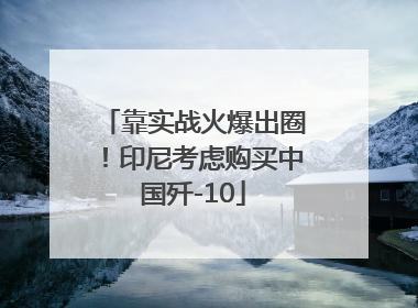 靠实战火爆出圈！印尼考虑购买中国歼-10