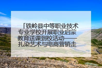 铁岭县中等职业技术专业学校开展职业启蒙教育送课到校活动——扎染艺术与电商营销走进熊官屯镇中心小学