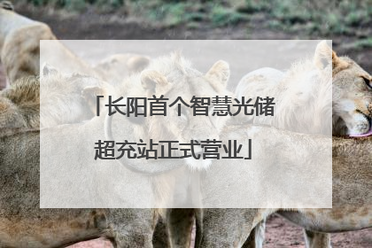 长阳首个智慧光储超充站正式营业