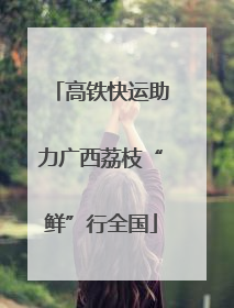 高铁快运助力广西荔枝“鲜”行全国