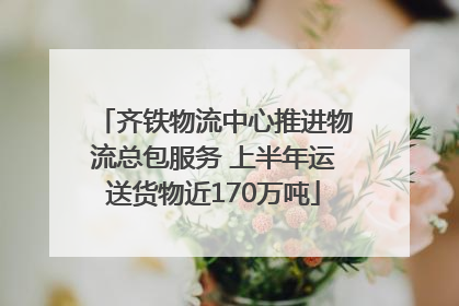 齐铁物流中心推进物流总包服务 上半年运送货物近170万吨