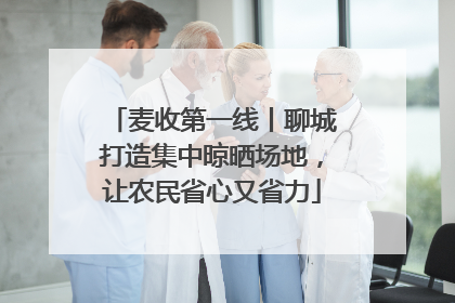 麦收第一线丨聊城打造集中晾晒场地，让农民省心又省力