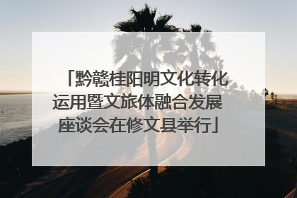 黔赣桂阳明文化转化运用暨文旅体融合发展座谈会在修文县举行