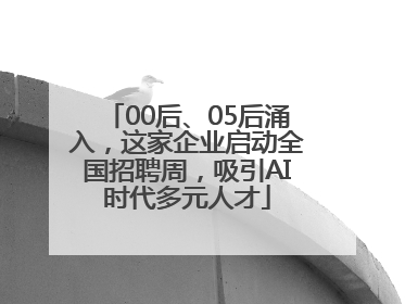 00后、05后涌入，这家企业启动全国招聘周，吸引AI时代多元人才