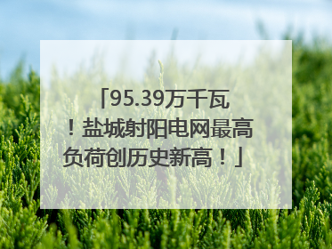 95.39万千瓦！盐城射阳电网最高负荷创历史新高！